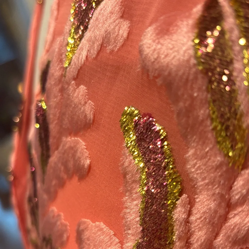 EUC Anthropologie Pink and Gold Blouse - Picture 5 of 10